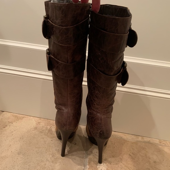 TWO LIPS Pandi Platform Buckle Boots, Size 9-1/2 - Picture 5 of 13